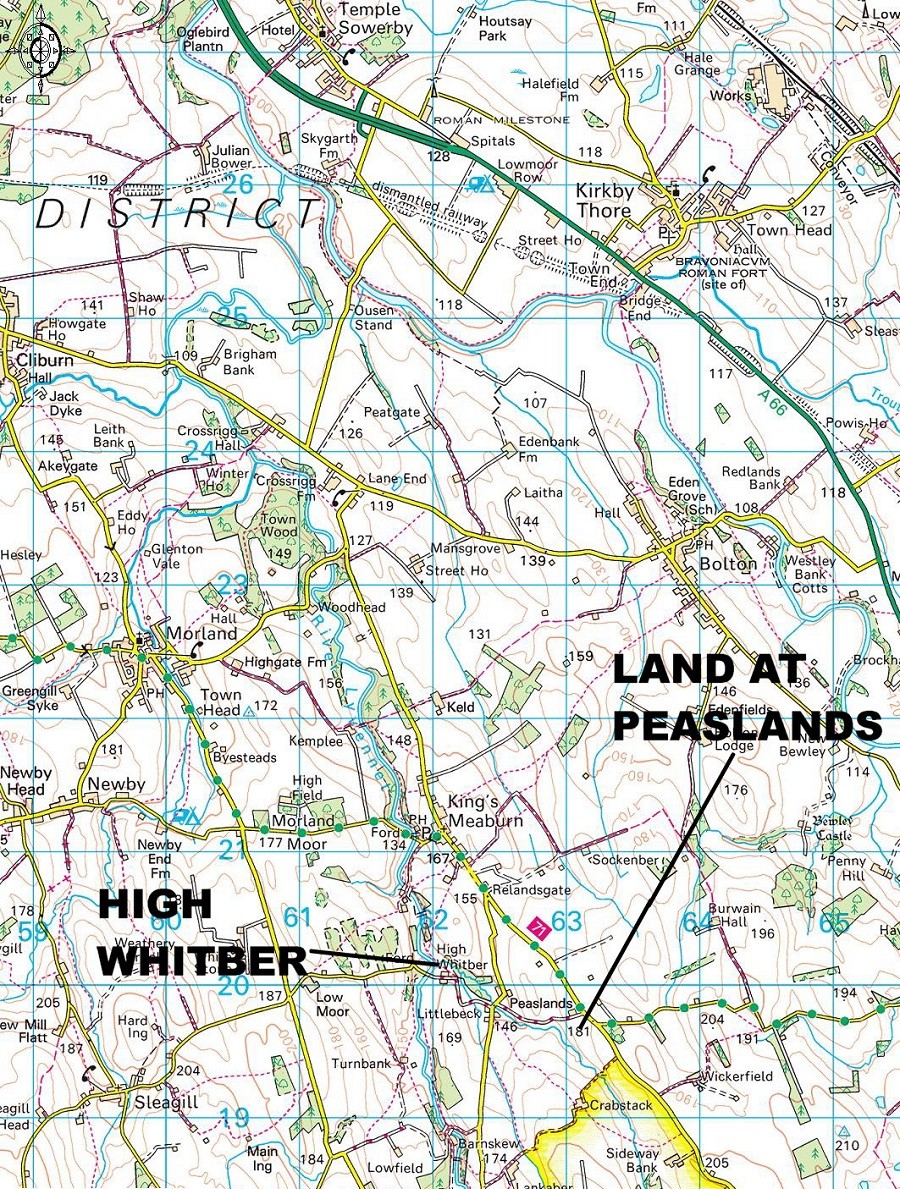 High Whitber Farm & Land at Peaslands, Kings Meaburn - Sold!